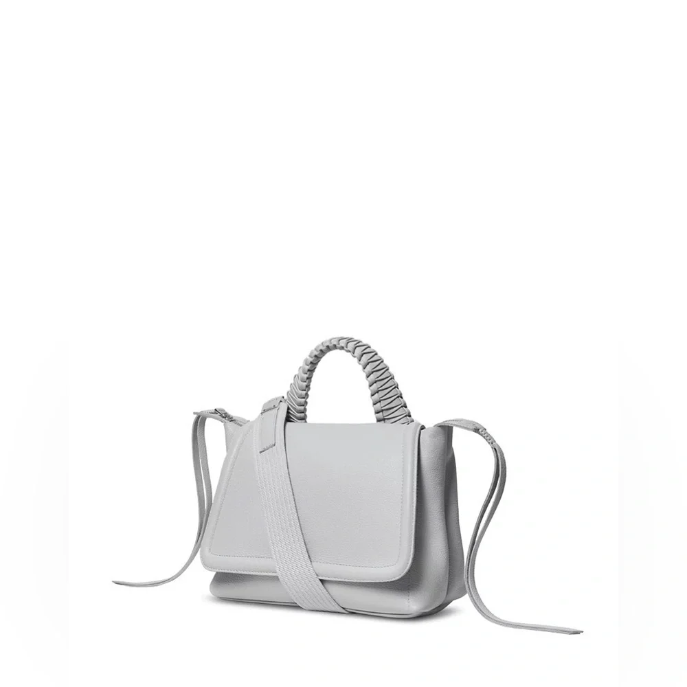 Callista Small Top Handle Bag 23 Stone Grained Leather Note: New without tag